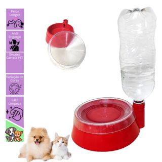 Bebedouro Automático para Cães e Gatos com Encaixe para Garrafa Pet em Oferta na Shopee