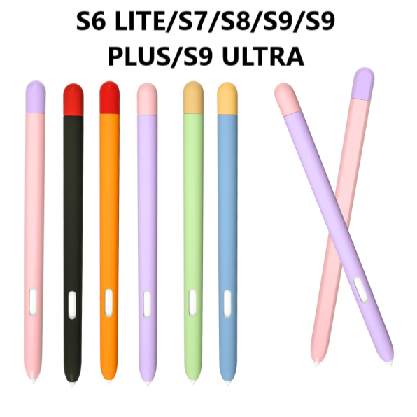 Capa Case Caneta Silicone S-pen Compatível Com S6 Lite/S7/S8/S9/S9 Plus/S9 Ultra
