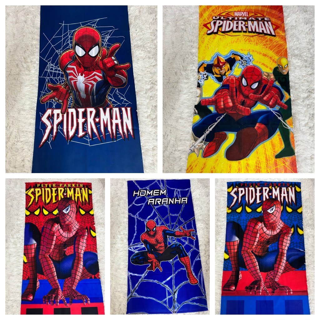 Toalha de Banho e Praia Estampadas Homem Aranha em Oferta na Shopee