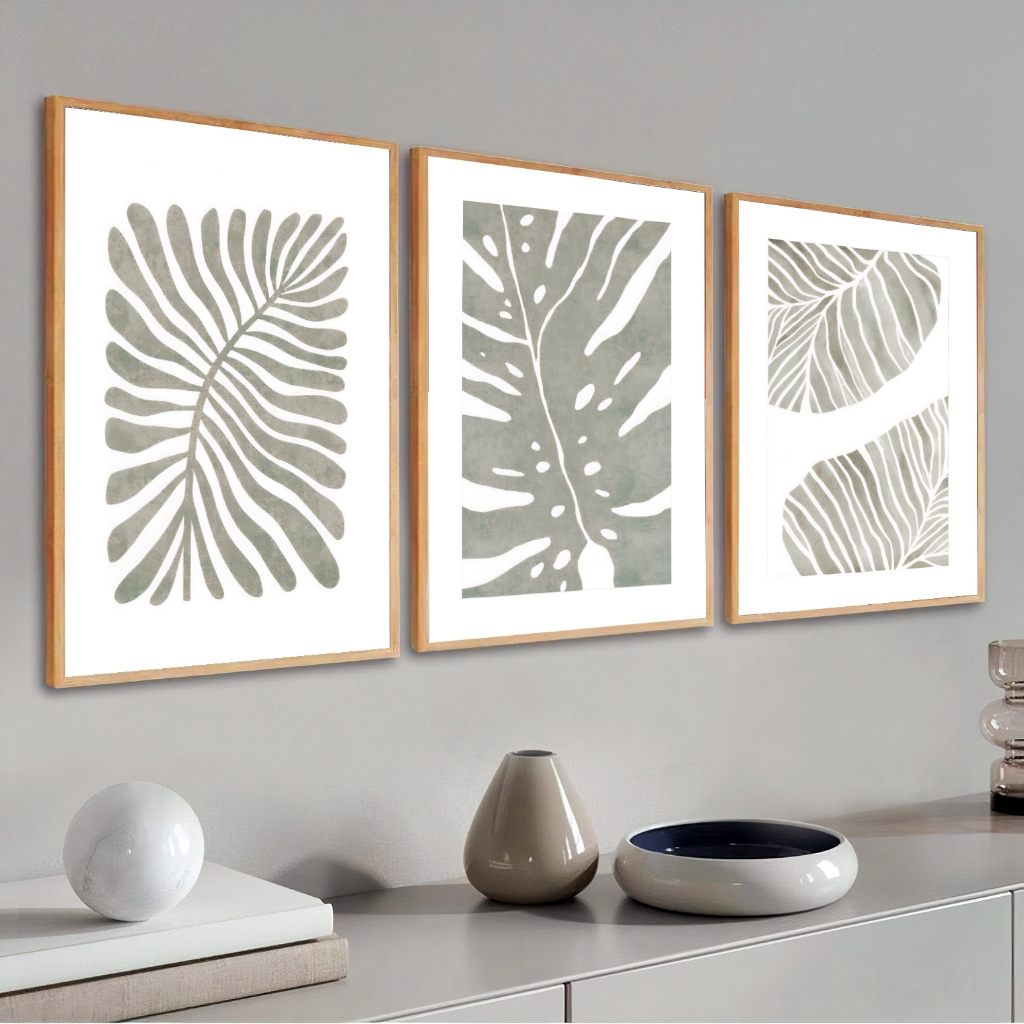 Kit Quadro Decorativo Sala Quarto 50x70 cm Moldura Moderno Grande