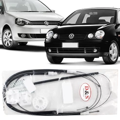 Kit Reparo Maquina Vidro Polo 03 04 05 06 07 08 09 10 11 12 2013 Hatch Sedan Cabo Dianteira Eletrica