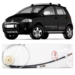 Kit Reparo Maquina Vidro Fox Crossfox Spacefox 02 03 04 05 06 07 08 09 10 11 12 13 14 15 16 Cabo Dianteiro Eletrica