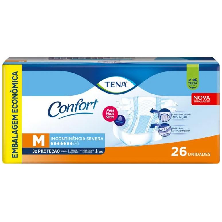 Fralda Geriatrica Tena Confort M 26 Unidades: Onde Comprar | BuscaProdutos