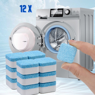 kit 12 Pastilhas para Limpeza de Máquinas de Lavar Roupas Efervescentes Multifuncional em Oferta na Shopee