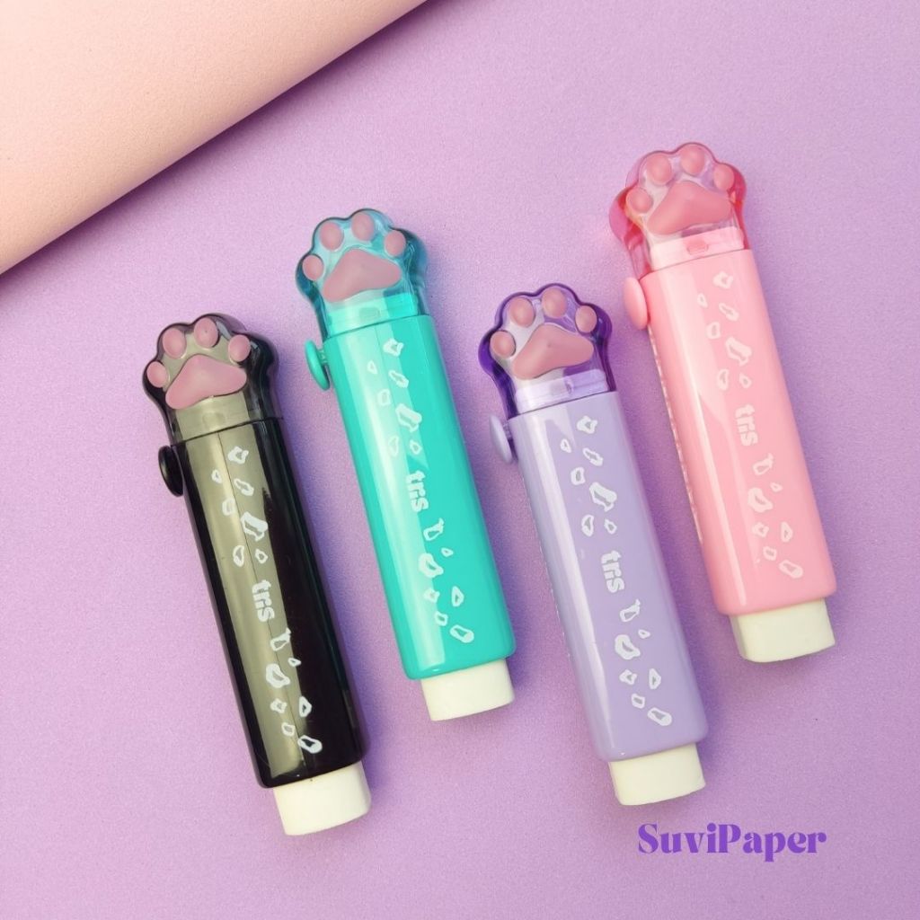 Caneta Borracha Retrátil Holic Pets Tris - Pata Coleção Gato Und