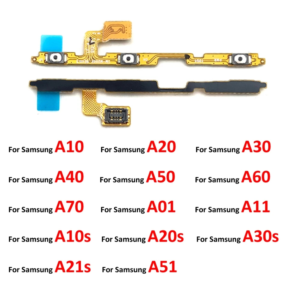 Flex Botão Power E Volume De Galaxy A01 A10 A10s A11 A20 A20s A21s A30 A30s A50 A70 A51 A31 A71 A50s  A920