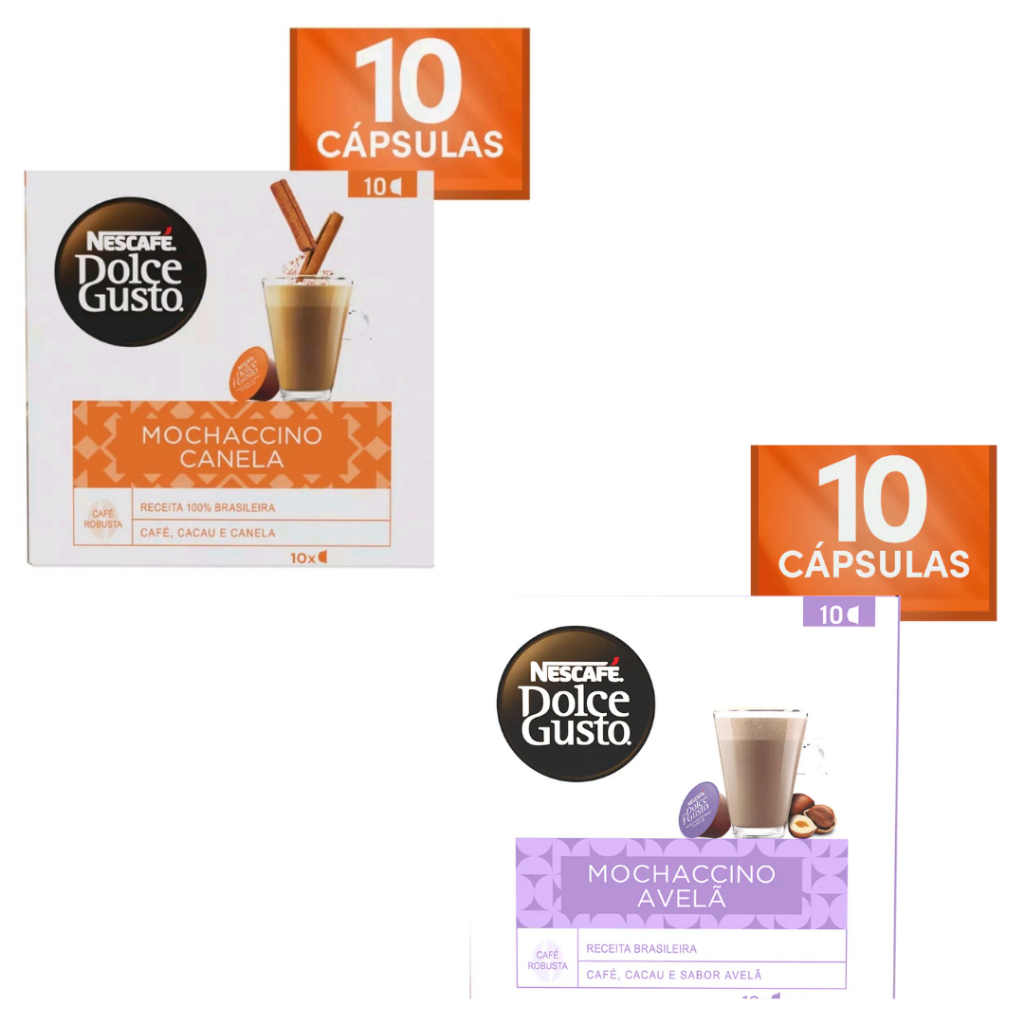 Dolce Gusto Mochaccino Canela M. Avelã 20 Cápsulas Nescafé® Dolce Gusto®