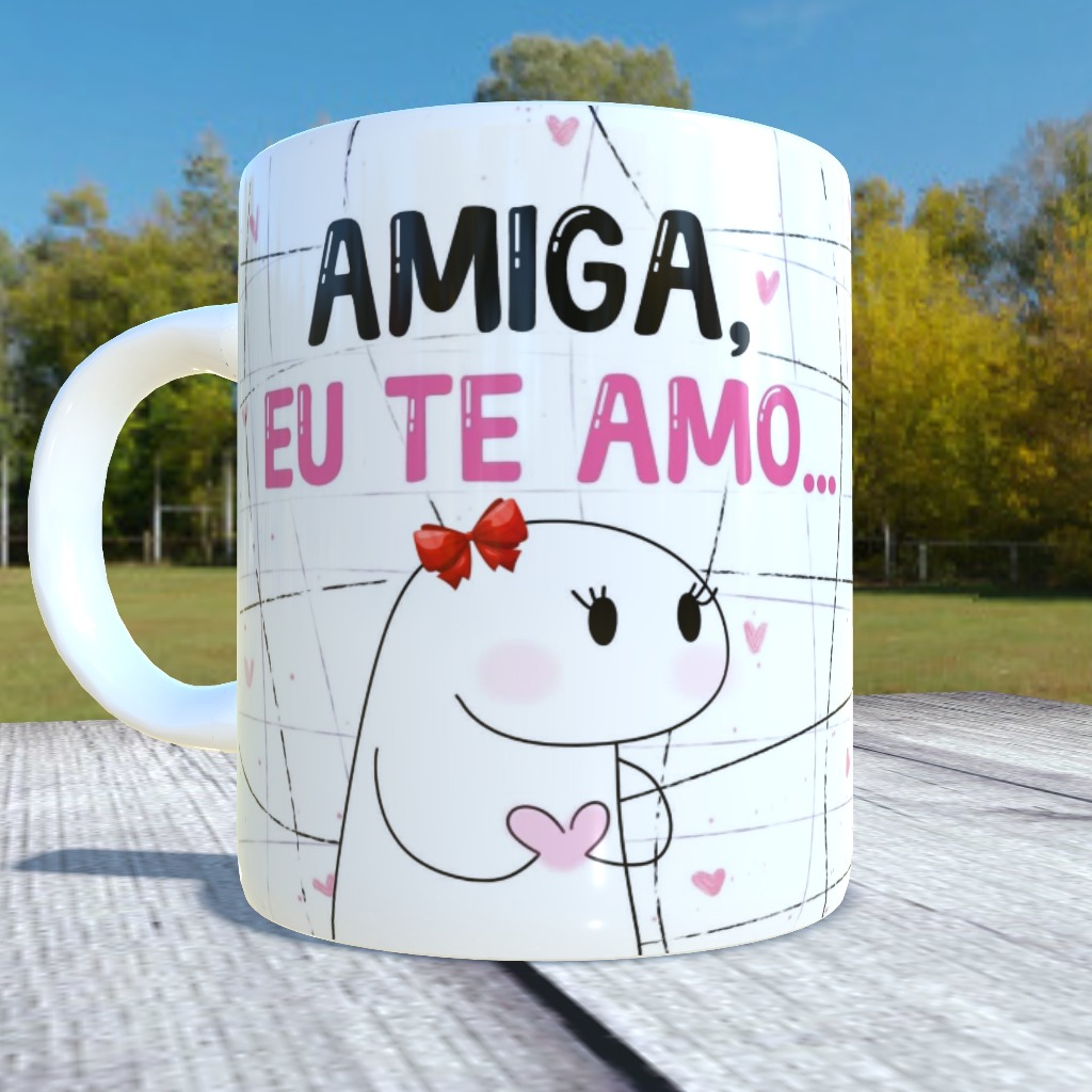 Caneca Feliz Dia do Amigo / Amiga Personalizada / Dia da Amizade / Dia da Parceria / Camaradagem