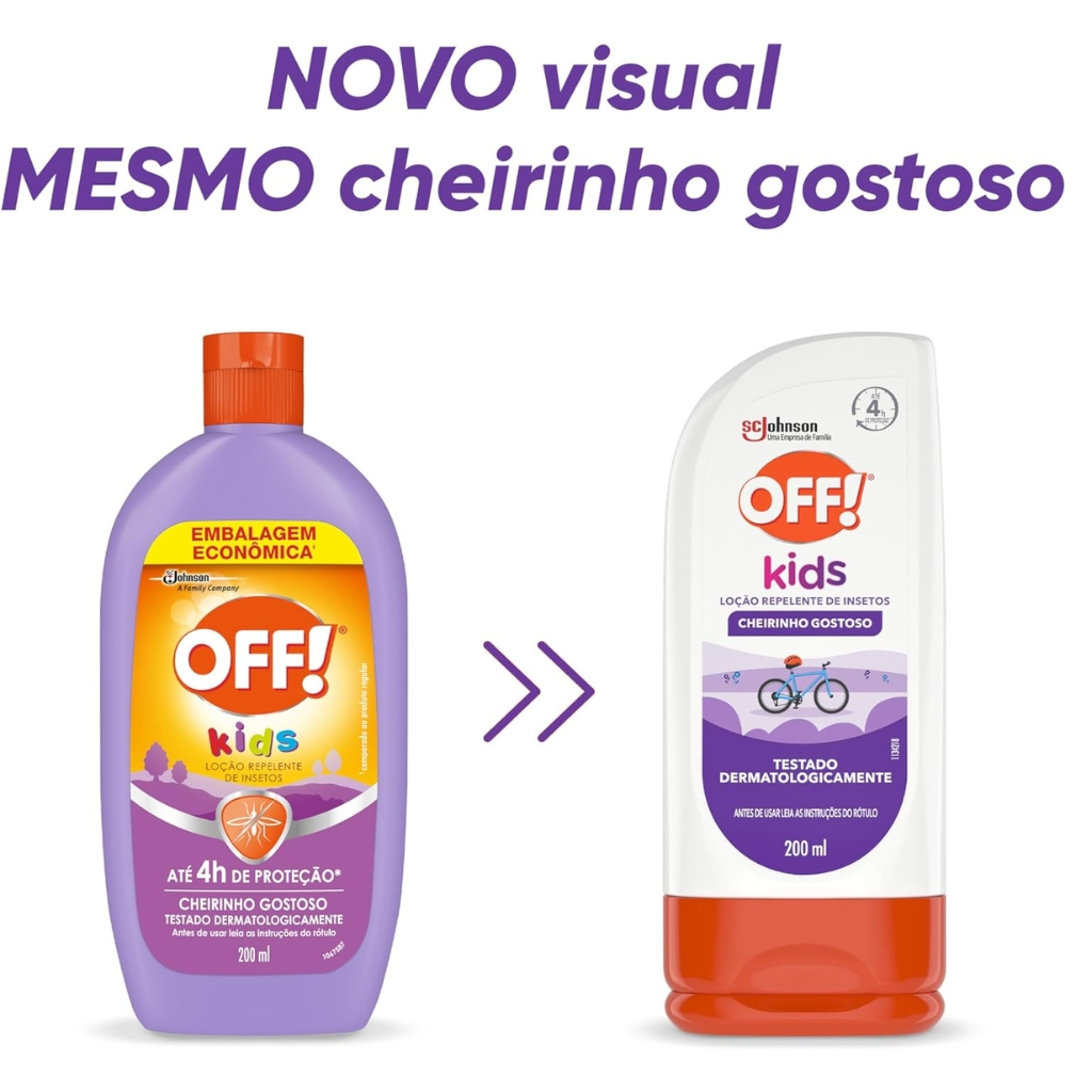 Repelente de Insetos Off! Loção Kids 200ml em Oferta na Shopee