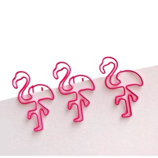 Kit 4 Clips Flamingo Rosa - 6 unidades - Flaminco - Páscoa - Prendedor - Clip Fofo de Papel - Bichinho - Papelaria - Pássaro