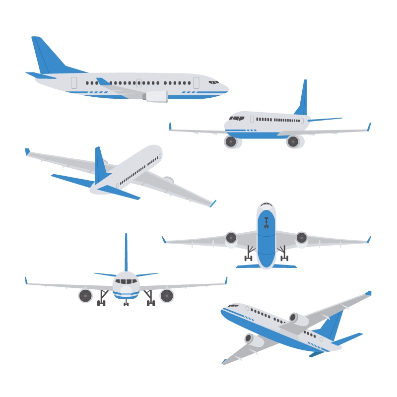 Adesivo de Parede Infantil Aviões Aero Quarto Decor Aviação - 346ir