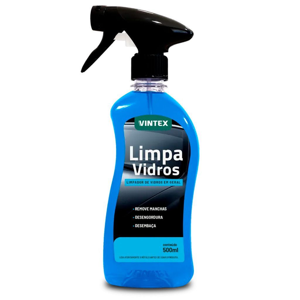 Limpa Vidros Vintex Remove manchas de vidros automotivos 500ml