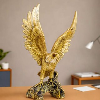 Estatueta Decorativa Águia Força Poder Estátua Animal Decoração Sala Escritório Estante Resina Alta Qualidade Rico Em De em Oferta na Shopee