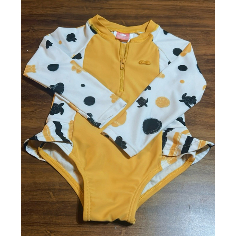 Maiô Manga Longa Com Proteção Solar Bebê Feminino Lilica