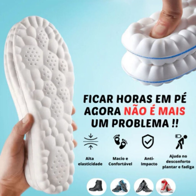 Palmilhas Ortopédicas De Látex Com Suporte De Arco , Almofadas Respiráveis Antiodor Para Conforto O Dia Todo