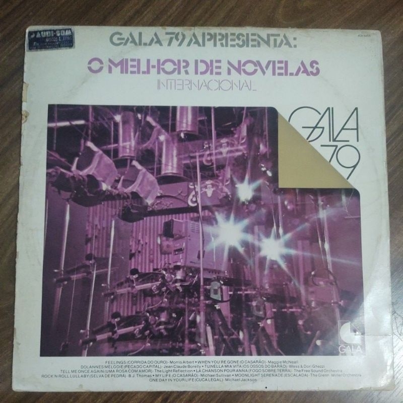 Disco de vinil (LP) gala 79 apresenta: o melhor de novelas, internacional, 1979