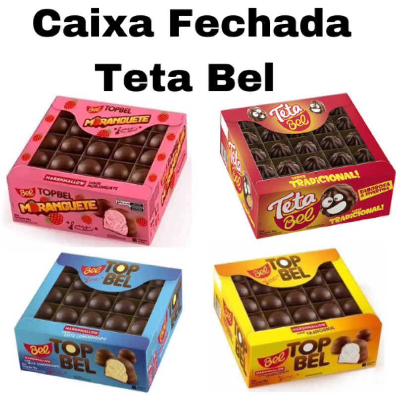 Caixa Teta De Nega 50 unidades Doces Da Infância Doces Para Festa Infantil Doces Antigos Kit Doces