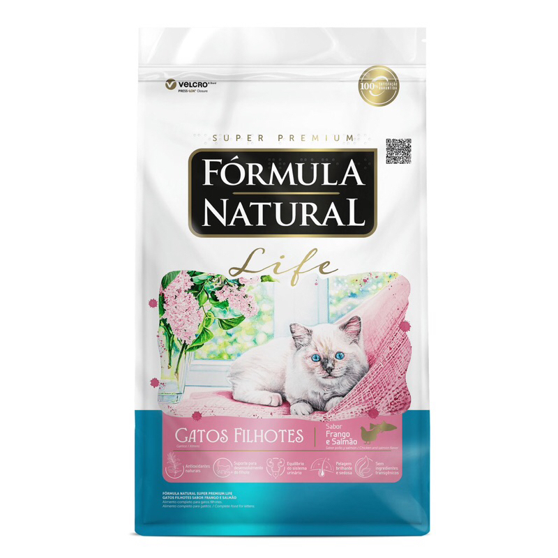 Ração Fórmula Natural Life Gatos Filhotes Frango e Salmão 1 kg em Oferta na Shopee