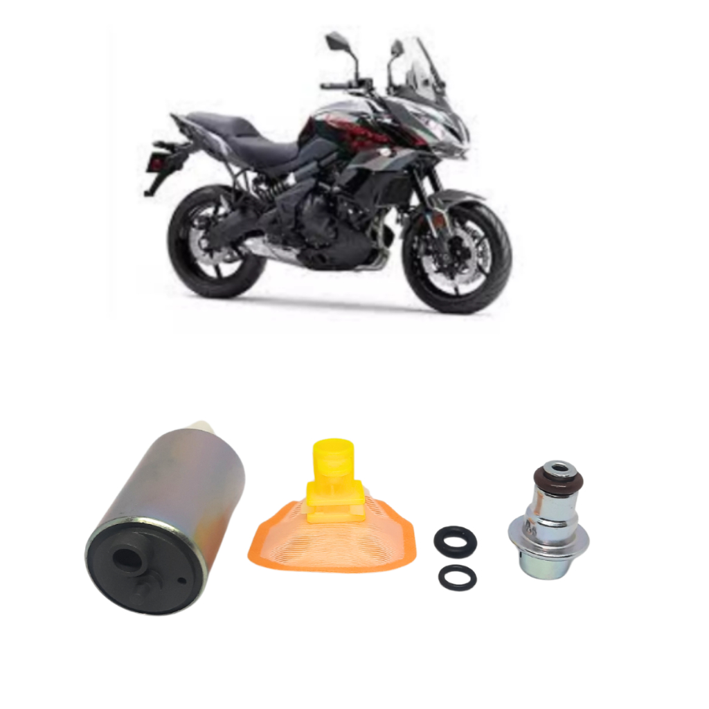 Refil da Bomba de Combustível + Pré Filtro + Regulador de Pressão Kawasaki Versys 650 2016 até 2021