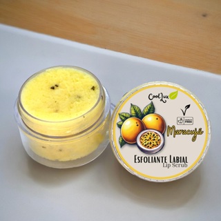 Esfoliante Labia Lip Scrub Maracujá Morango Menta  Natural Feito da fruta Vegano 15G em Oferta na Shopee