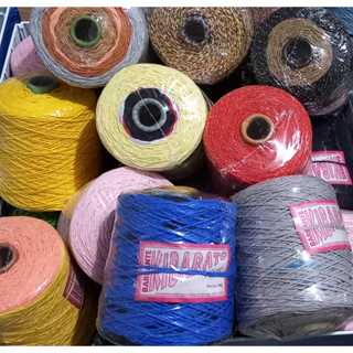 Barbante Kibarato cone com 680 gramas, sobrinhas de barbantes. Poder conter cor lisa, multicores, fio náutico. em Oferta na Shopee