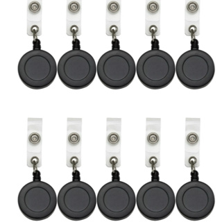 30 unidades e 10 unidades de Porta Cracha Retrátil Roller Clip em Oferta na Shopee