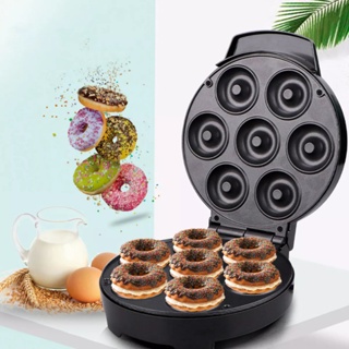 Mini Maquina De Donuts Café Da Manhã Capacidade Para 7 Mini Rosquinha Elétrica 110v