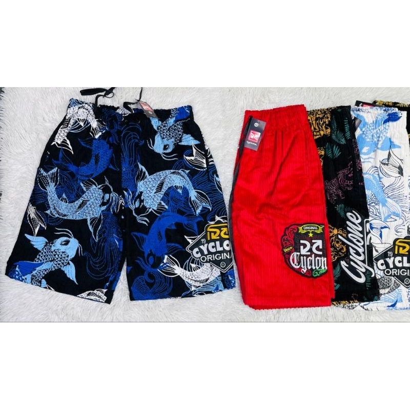 Bermuda Masculina Cyclone de Veludo Premium ( Estampas Variadas) em Oferta na Shopee