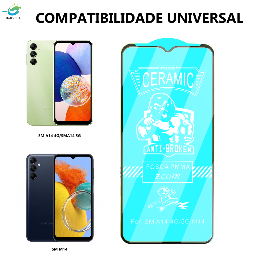 Película Kit 1 3 5 Premium Cerâmic HD Samsung A30 A30S A31 A32 4G A32 5G A33 A34 A35 Série Modelo prova de explosão film