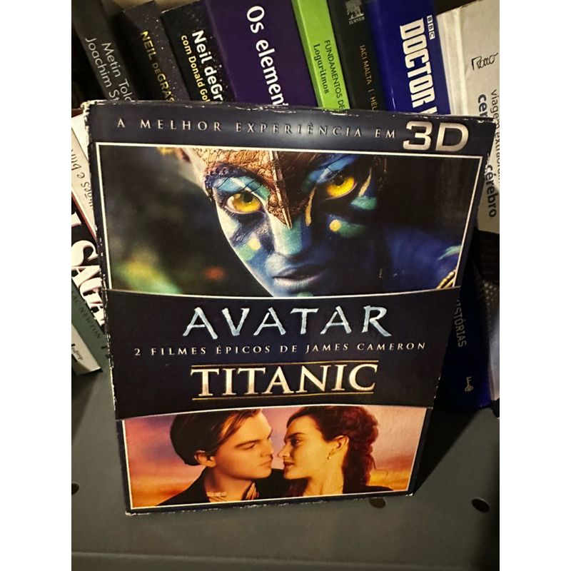 bluray box 3d avatar + titanic original