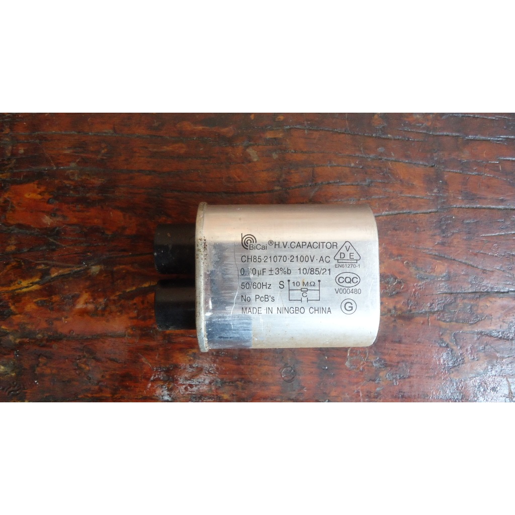 capacitor microondas ch85.21070.2100v usado