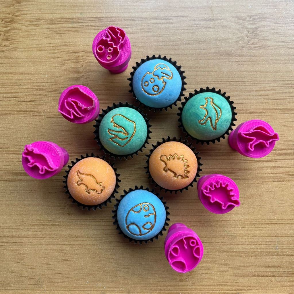 Carimbos para Doces Brigadeiro - Dinossauro 2