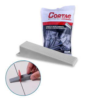 Cunha de Nivelamento Eco Cortag 61410 Acessório Para Piso Azulejista Revestimento Cerâmica Pedreiros em Oferta na Shopee