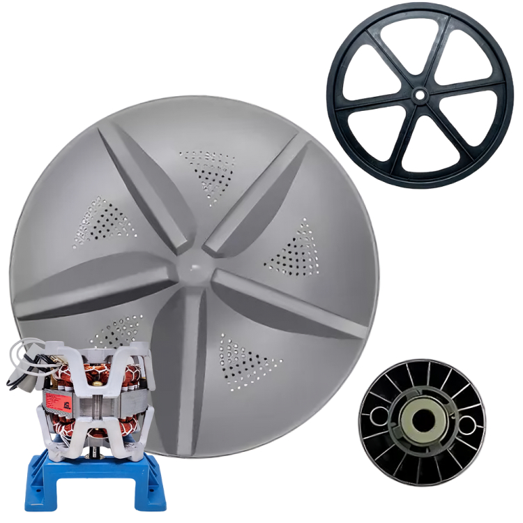 Motor Agitador Suggar 220v E Polia Para Lavadoras 10/16kg