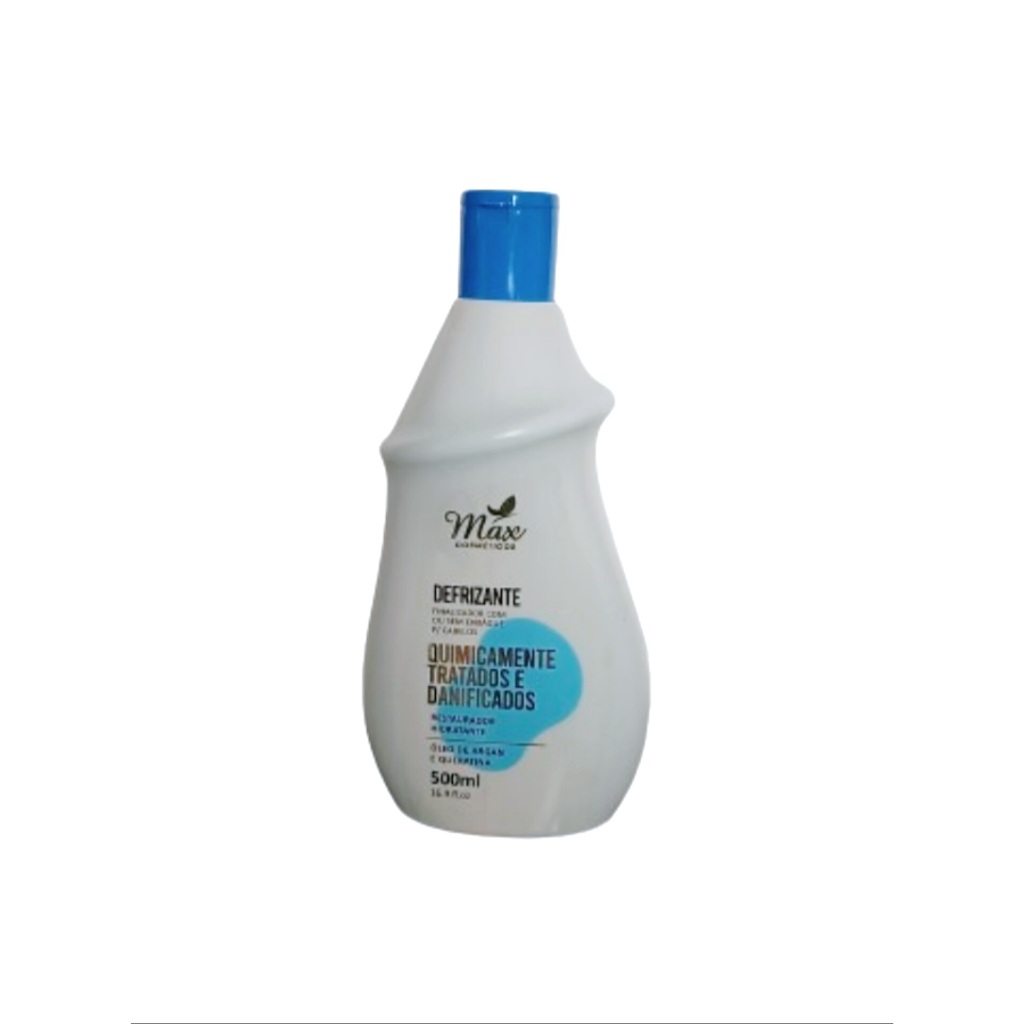 Defrizante Para Cabelos Quimicamente Tratados E Danificados - Max Cosméticos 500g