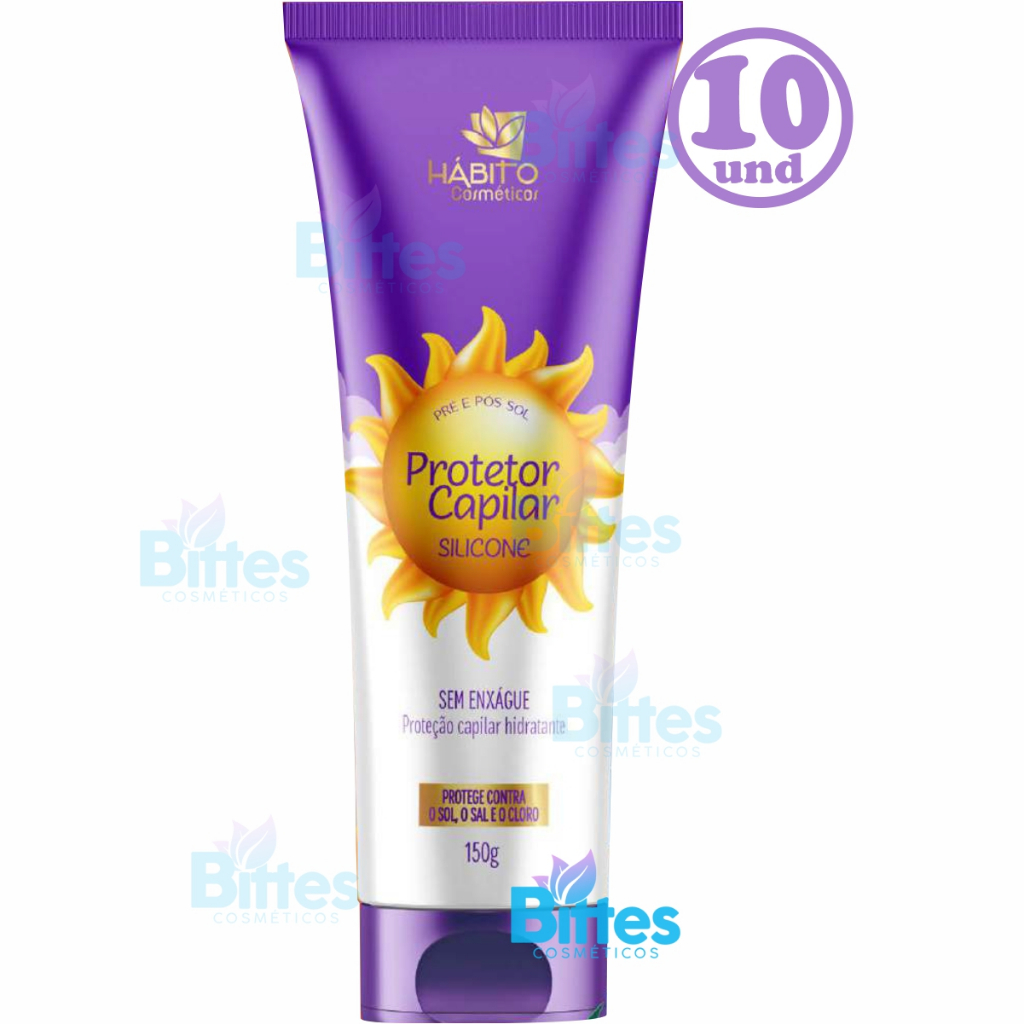 10 Protetor Capilar Silicone Hábito Cosméticos Finalizador