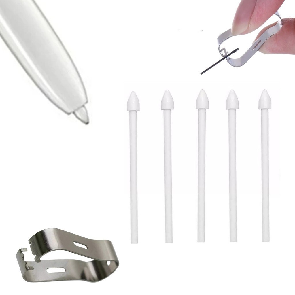 Kit Com 5 Unidades Ponteiras Reposição S Pen + 1 Extrator Compatível com linha S Tab Samsung em Oferta na Shopee