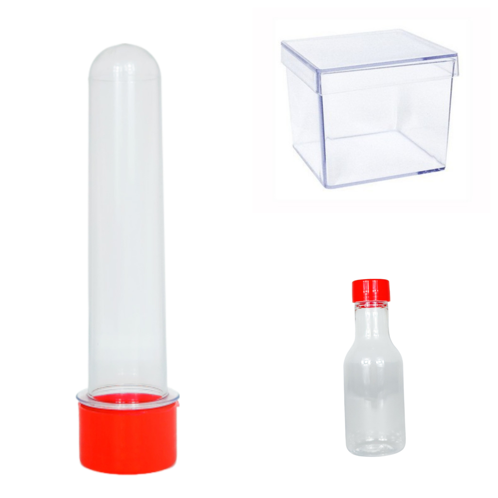 Kit festa luxo  10 tubetes 13 cm + 10 Caixinhas 5x5 + 10 garrafinhas 50 mls - Lembrancinhas de festa