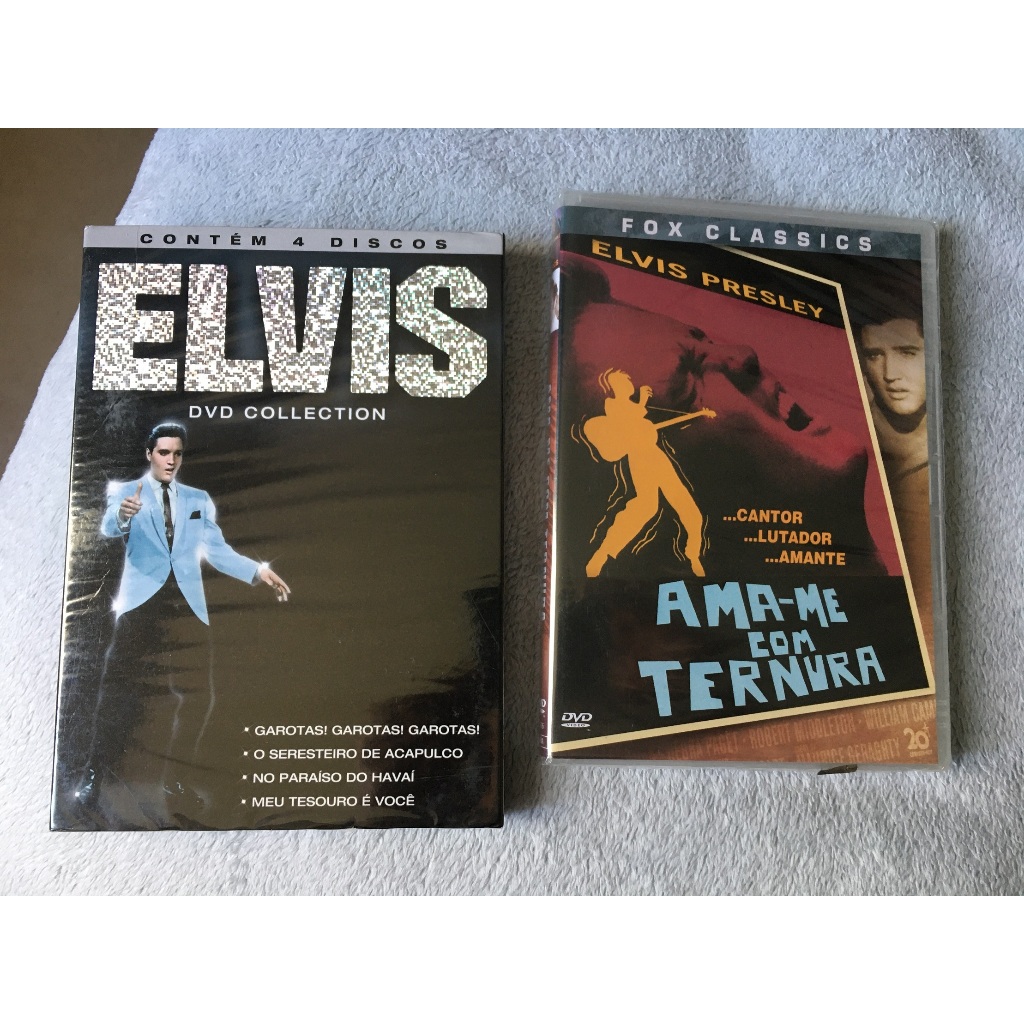 5 filmes em Dvd do Elvis Presley Box Dvd Collection 4 Disc e Ama-me com Ternura Lacrado e original