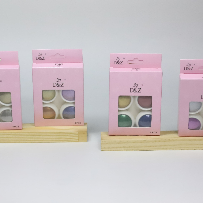 Kit com 4 Glitters Finos Coloridos para Unhas - D&Z em Oferta na Shopee