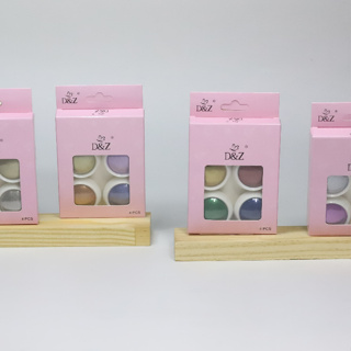 Kit com 4 Glitters Finos Coloridos para Unhas - D&Z em Oferta na Shopee