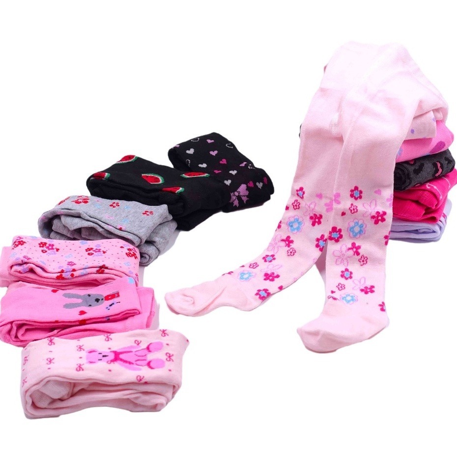 Kit 2 Pares Meia calça infantil Frio Inverno
