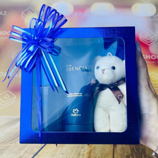 10~50 Caixa Azul Textura com Visor S21 15x15x4cm ASSK CAIXA DIA DOS PAIS em Oferta na Shopee