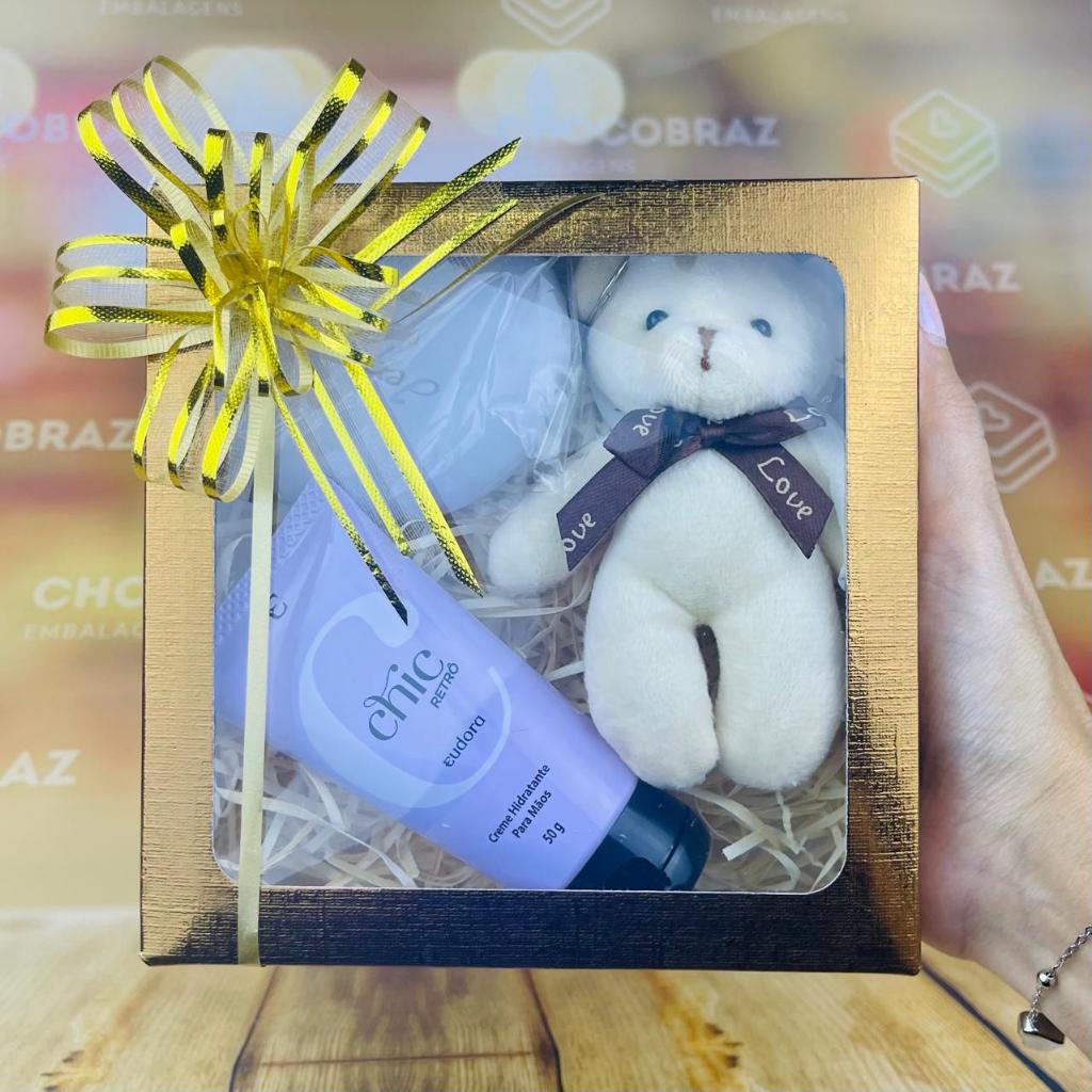 10~50 Caixa Cobre Textura com Visor S21 15x15x4cm  ASSK