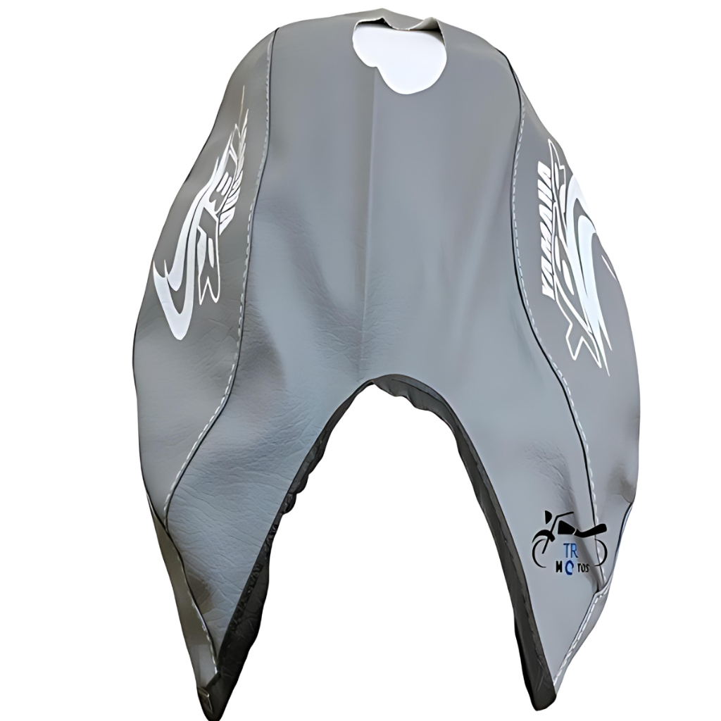 Capa Tanque Moto Ybr 125 2000/2001/2002/2003/2004/2005/2006/2007/2008 Cinza Prata