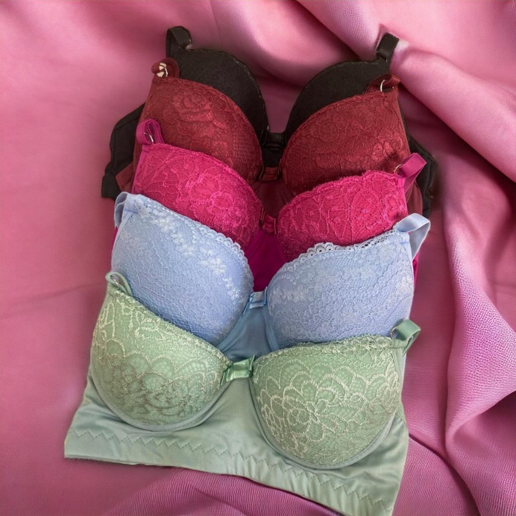 kit c/3 Sutiã Básico Reforçado de Microfibra Com Bojo do P ao GG PROMOÇÃO