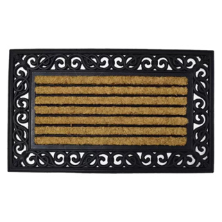 Capacho Antiderrapante Fibra de Coco Horizontal 45x75cm Kacyumara Facil Limpeza Uso Interno Externo em Oferta na Shopee