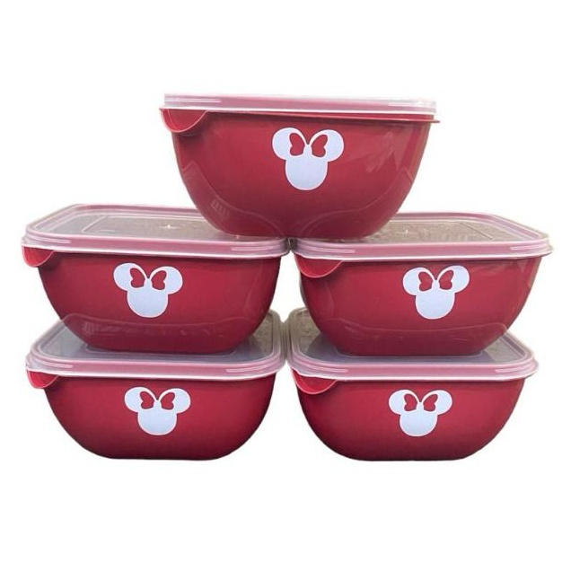 5 Potes Marmitas Minnie Academia Fitness Planejamento Alimentar