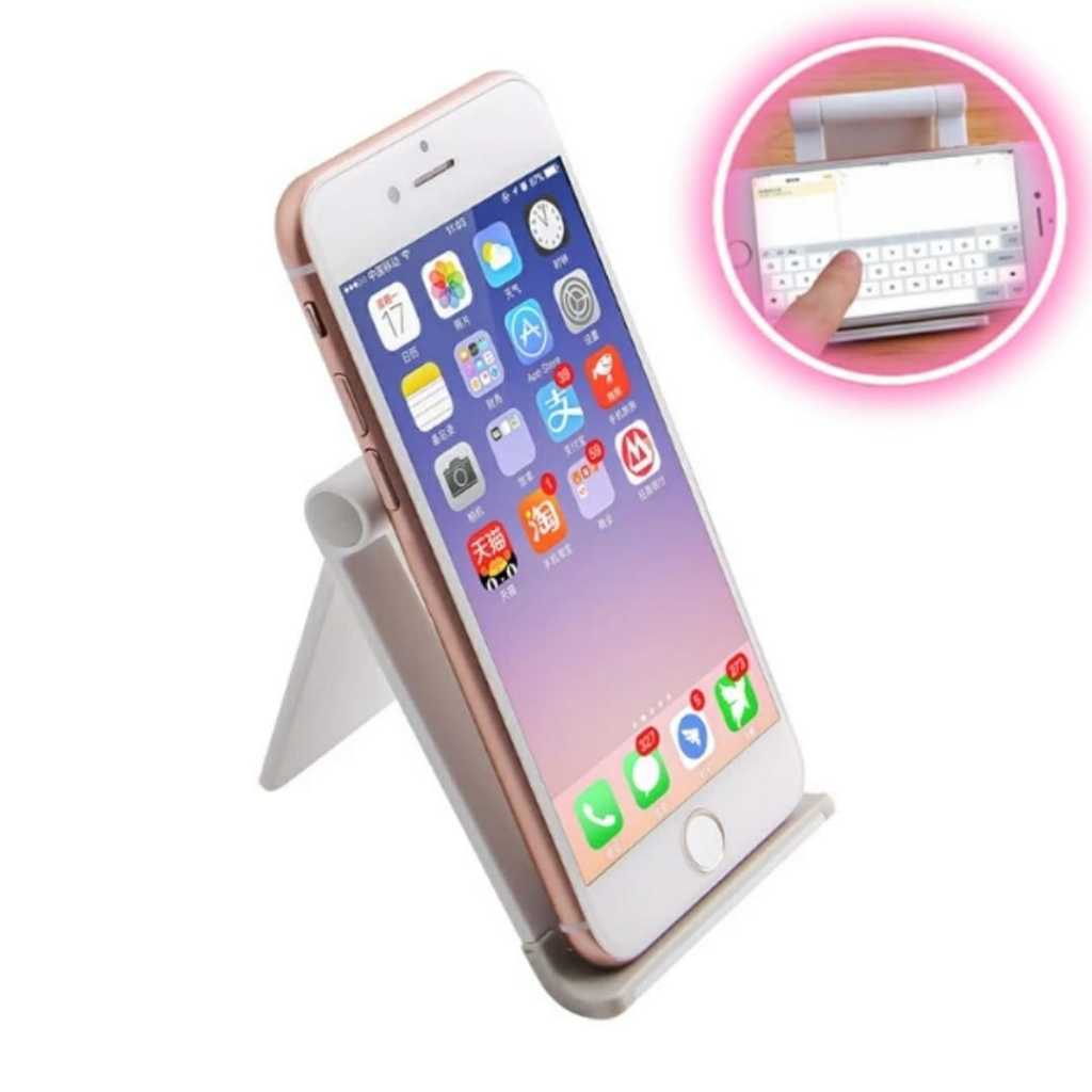 Suporte Para Celular de Mesa Dobrável Portátil Celular e Tablet - Ajustável
