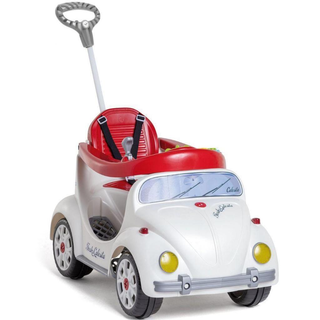 Carrinho de Passeio e Pedal Infantil Fouks Branco c/ Cinto - Calesita